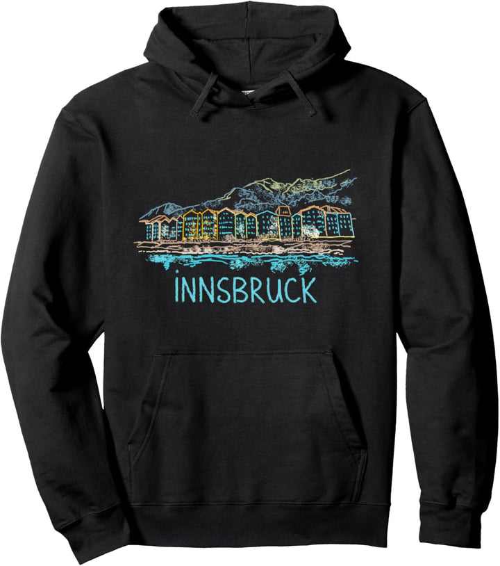 Innsbruck Österreich Kunstgeschenk Männer Frauen Pullover Hoodie