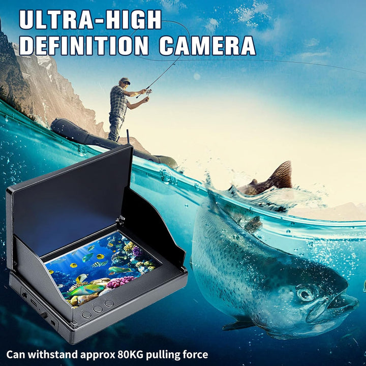 Fischfinder, Unterwasserkamera Angeln, Fish Finder Kamera IP68 Wasserdicht Unterwasser Kamera, 5000m