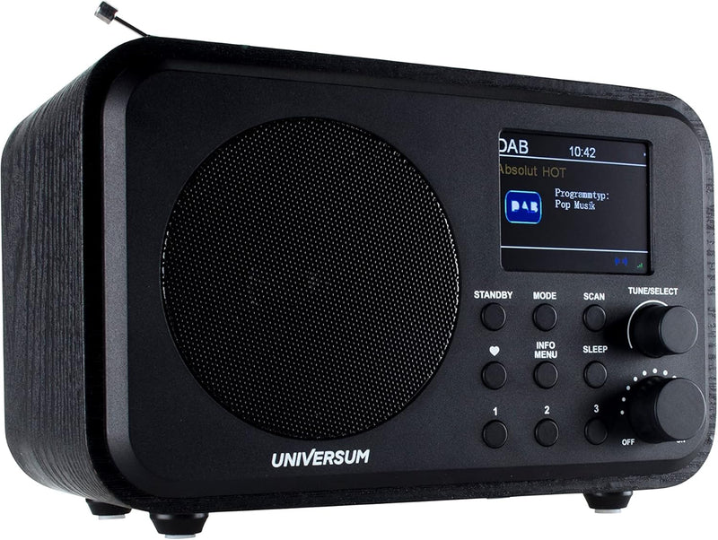UNIVERSUM DAB Digitalradio, UKW Radio, mit Bluetooth, Kopfhörerausgang und Akku DR 300-20