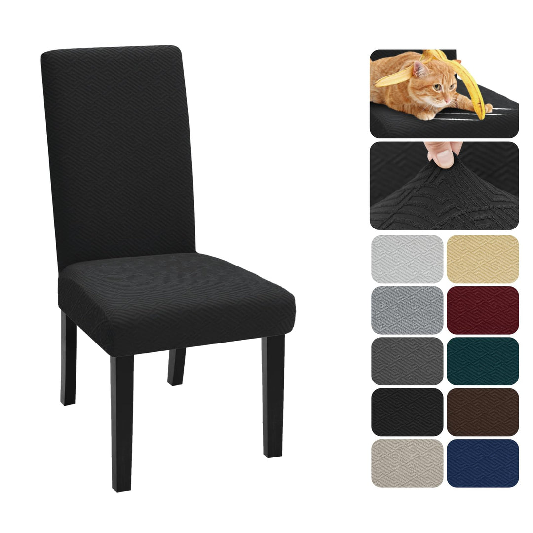XINEAGE Stuhlhussen 2er Set, Stretch Stuhlhussen für Esszimmerstühle, Universale Stuhlhussen Waschba