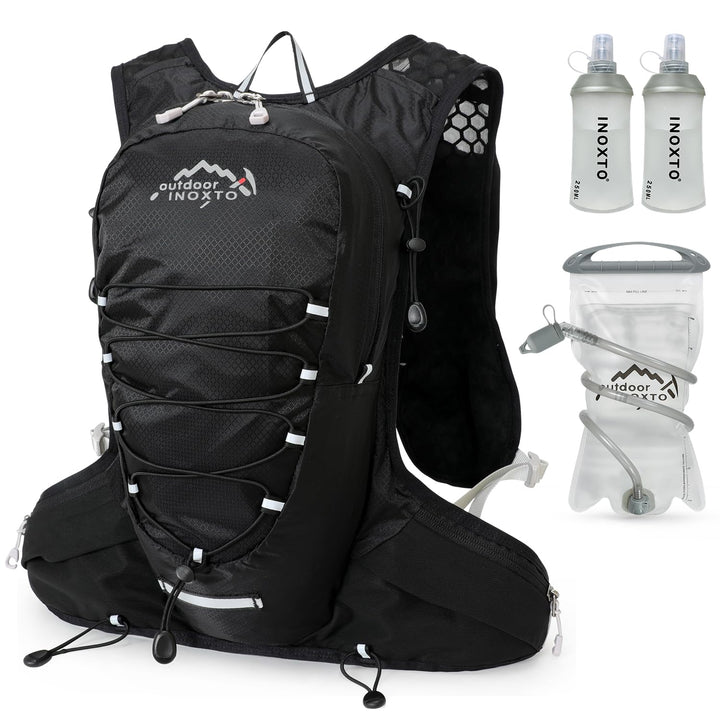 INOXTO Sport Wasserbeutel Weste Mit 1.5l Trinkblasen Running Weste Rucksack FüR Outdoor Wandern Trai