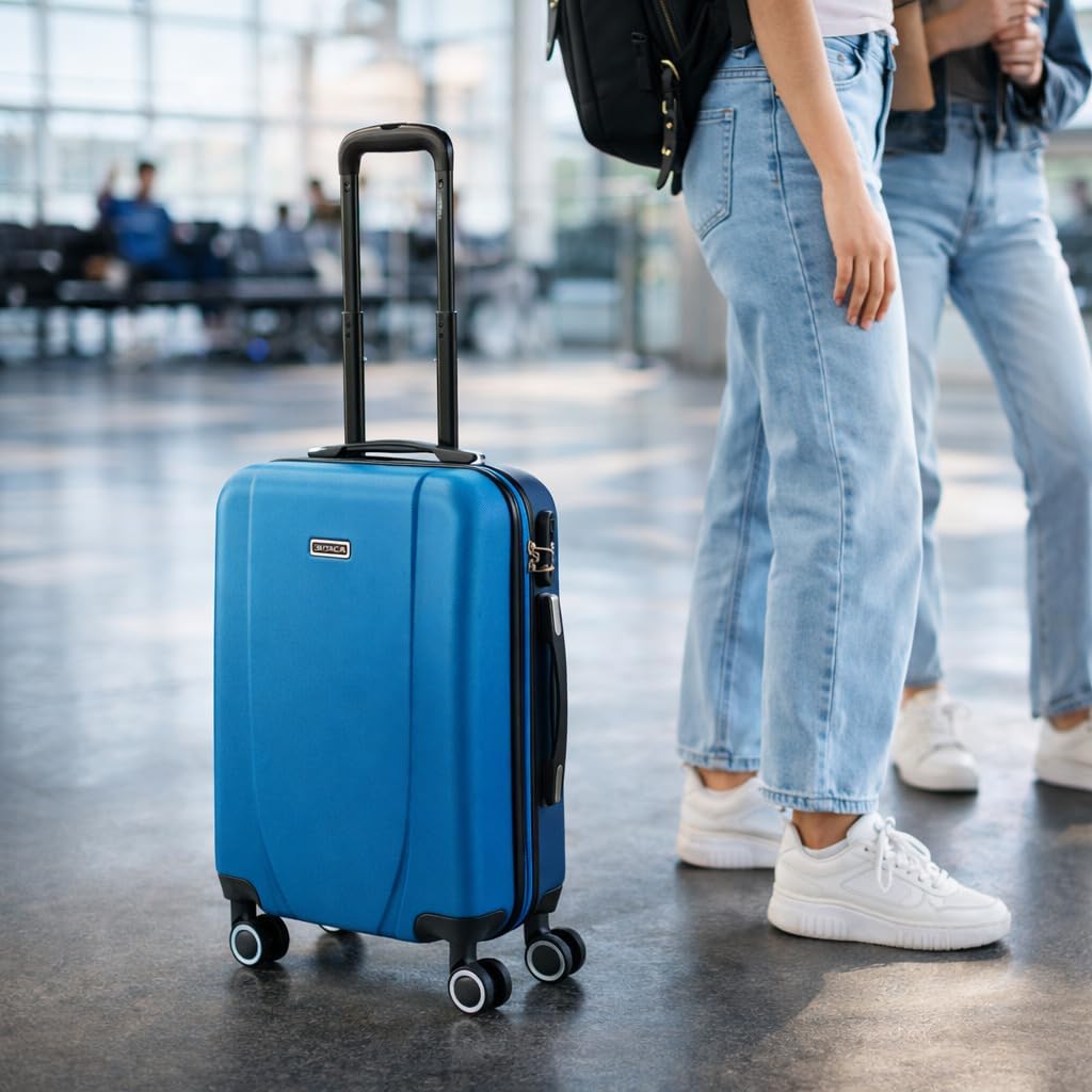 ITACA Tiber Koffer, 75 Centimeters Blau-anthrazit, Blau-anthrazit