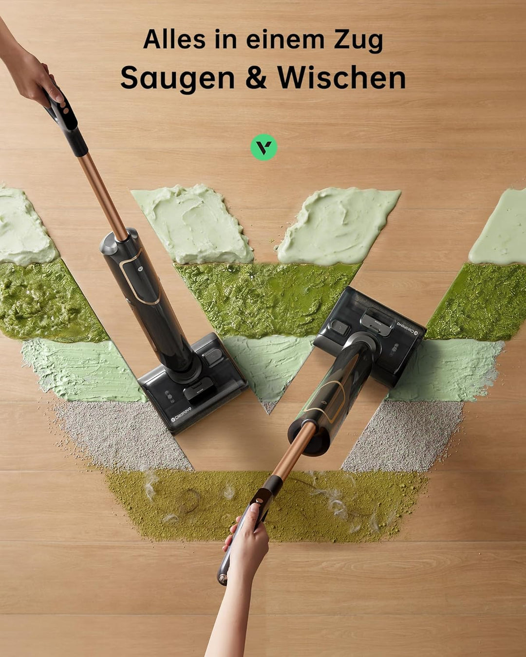 Vexilar X7 Nass Trockensauger Akku, 20kPa Saugwischer mit 180° Flach-Design & Zwei-Tank-System, 40 M