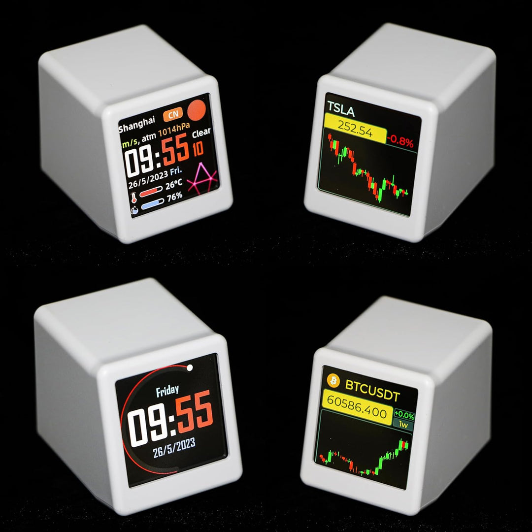 Vastarry Bitcoin Stock Ticker Monitor Anzeigezeit Wetter, Temperatur, Luftfeuchtigkeit und Bildwiede