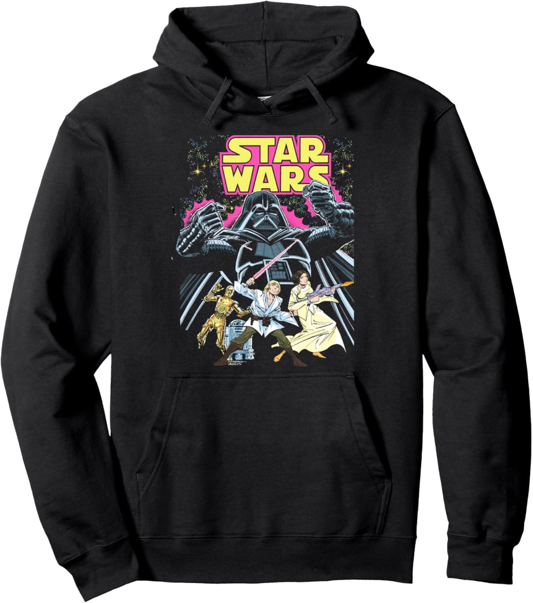 Star Wars Group Shot Comic Wars Pullover Hoodie