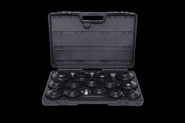 KS Tools 150.9320 3/8" Ölfilterschlüssel-Satz, 15-tlg.