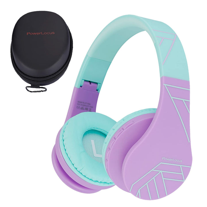 PowerLocus Bluetooth Kopfhörer Kinder, Kinderkopfhörer Over-Ear mit 85dB Lautstärkebegrenzung, Faltb