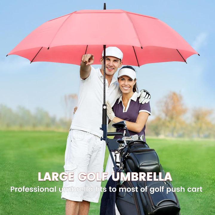 NINEMAX Regenschirm Gross Sturmfest,Golf Stockschirm Automatik Auf,L/XL/XXL Regenschirm für Herren D