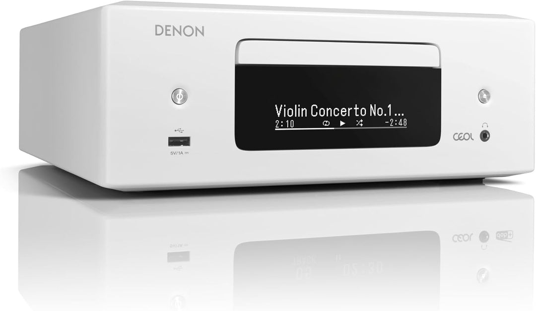 Denon RCD-N12DAB Kompaktanlage, HiFi Verstärker, CD-Player, Internetradio, Musikstreaming, HEOS Mult