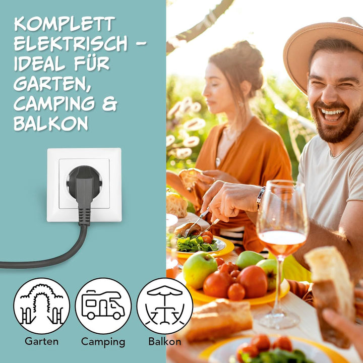 GOURMETmaxx elektrische Pizza-Pfanne mit Thermostat, Glasdeckel & Antihaftbeschichtung | Multifunkti
