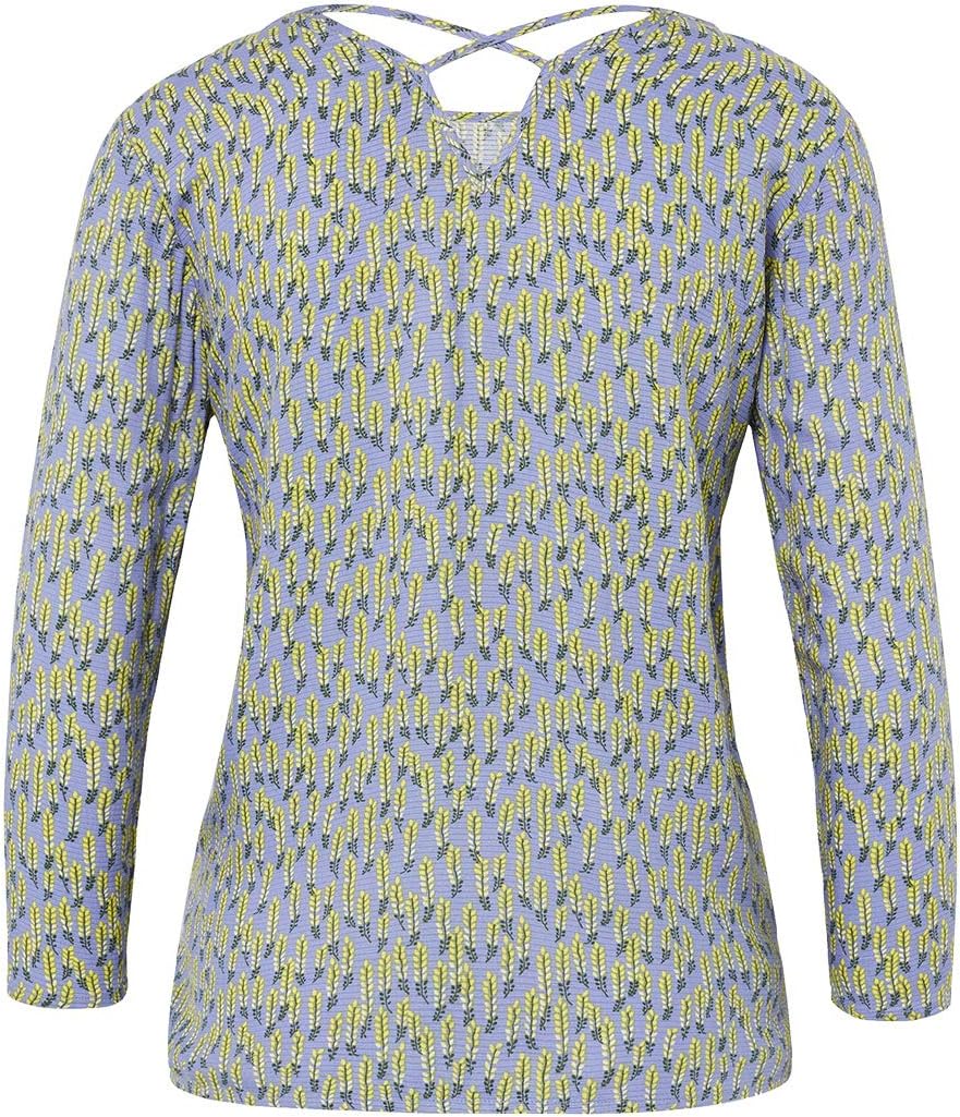 TOM TAILOR DENIM Blusen, Shirts & Hemden Tunikabluse mit Blumenmuster Lilac Flower Print, S