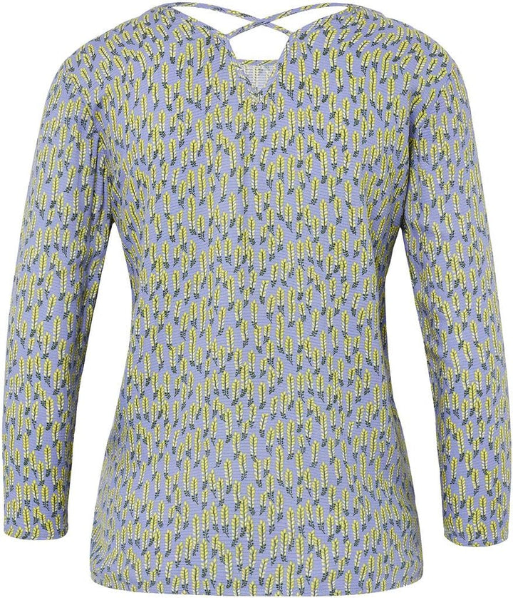 TOM TAILOR DENIM Blusen, Shirts & Hemden Tunikabluse mit Blumenmuster Lilac Flower Print, S