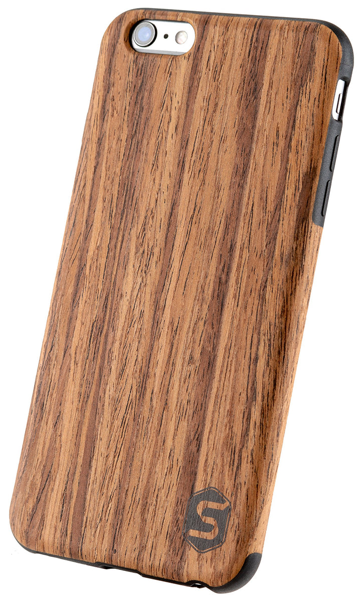 Sebastian Sturm Handyhülle Maxi | Hergestellt aus echtem Holz Padouk in Einer TPU-Hülle | Kompatibel