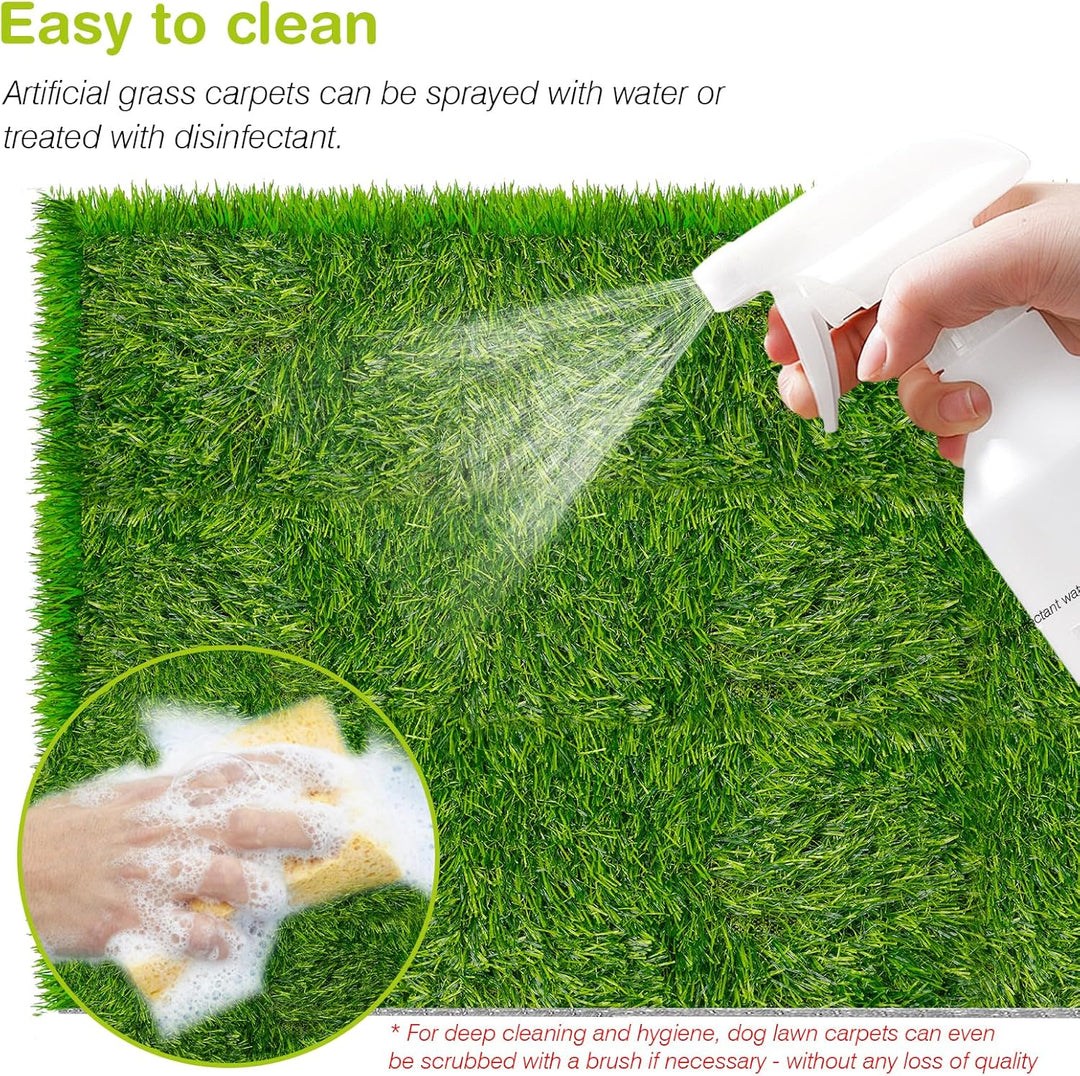 Wiederverwendbare Hundetoilette Hunde Rasenteppich: 50×70cm Künstlicher Grasteppich, Premium Kunstra