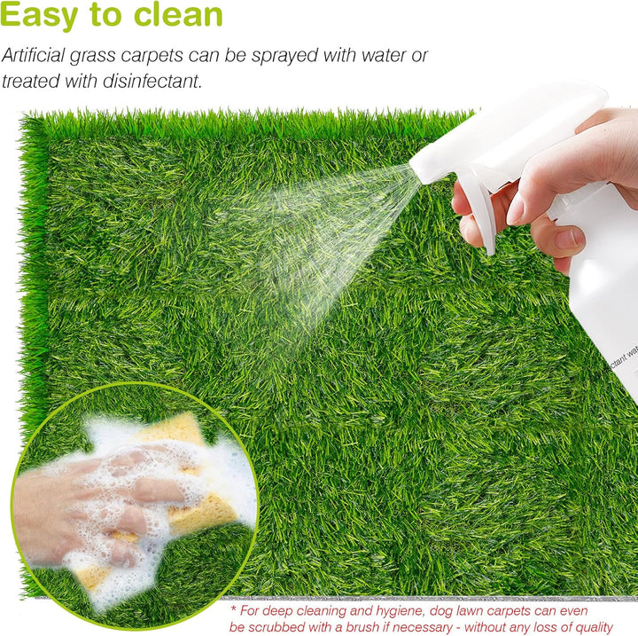 Wiederverwendbare Hundetoilette Hunde Rasenteppich: 50×70cm Künstlicher Grasteppich, Premium Kunstra