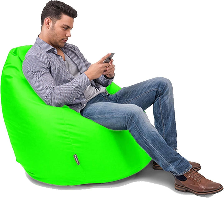 BuBiBag 2in1 Sitzsack L - XXL mit Füllung für Kinder & Erwachsene, Gaming Beanbag & Bodenkissen für