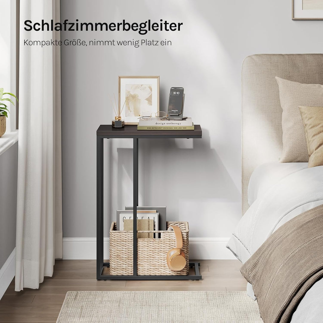 WOLTU Beistelltisch 2er Set, Kaffeetisch Couchtisch Sofatisch Nachttisch Betttisch Laptoptisch, Gest