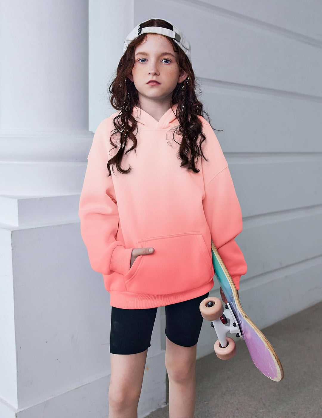 Arshiner Mädchen Kapuzenpullover Warm Fleece Kinder Hoodie Winter Pullover mit Tasche Sweatshirt für