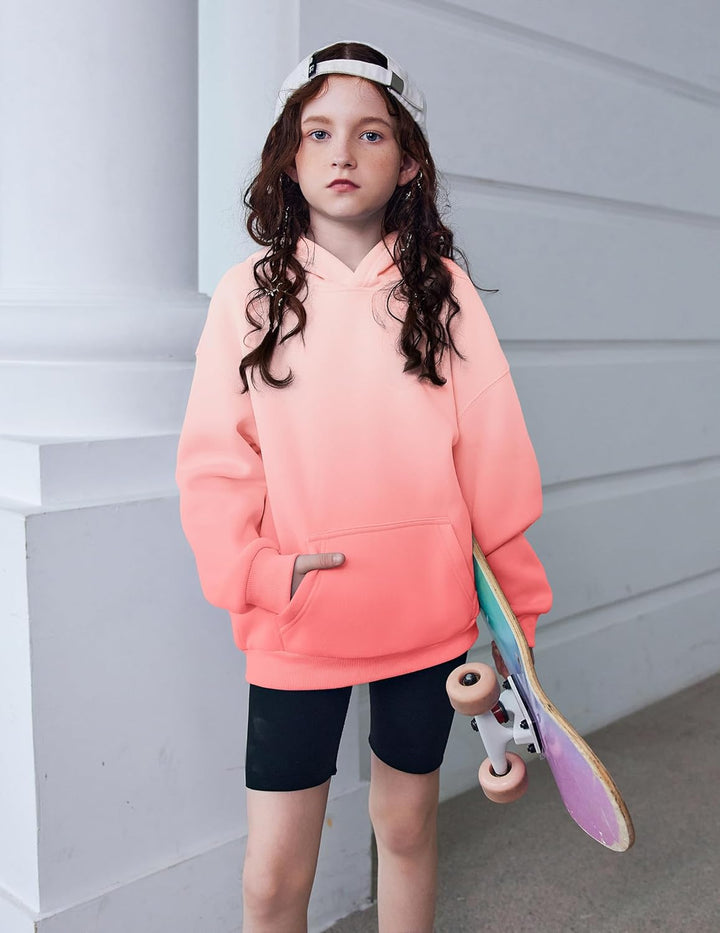 Arshiner Mädchen Kapuzenpullover Warm Fleece Kinder Hoodie Winter Pullover mit Tasche Sweatshirt für