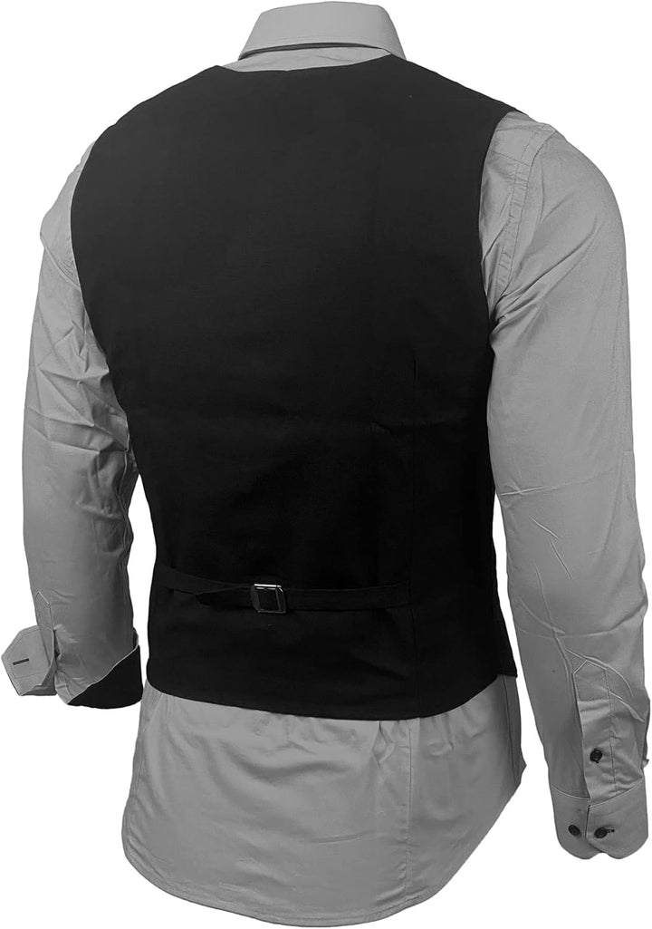 Herren Hemd Weste Krawatte Set Business Anzugweste Westen Slim Fit Smoking Frack Business Herrenanzu