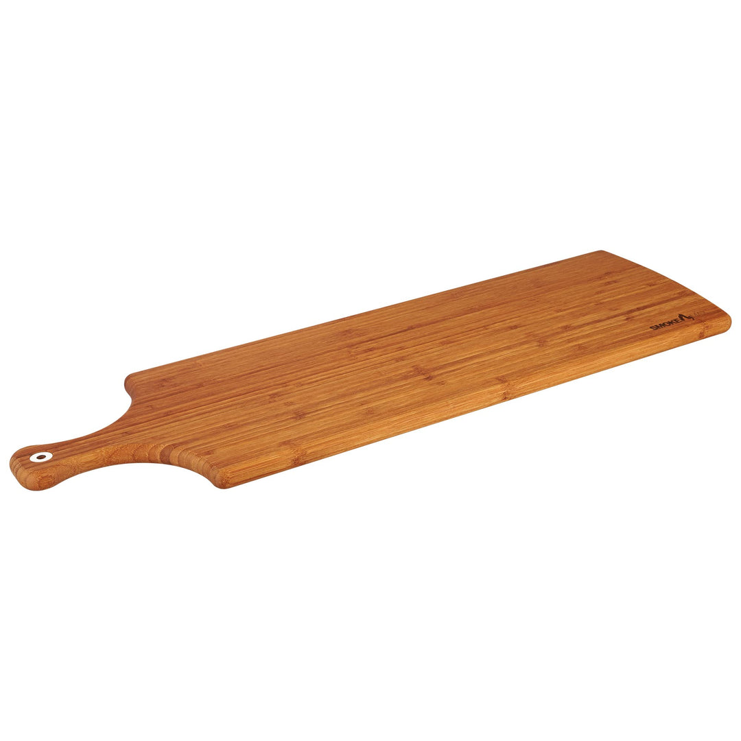 smokemax® XL Servierbrett dark bamboo (ca. 75x22x2cm), Schneidebrett, Designbrett aus natürlichen Ba