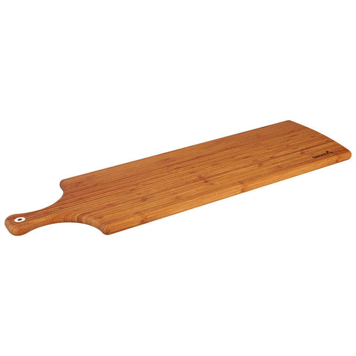 smokemax® XL Servierbrett dark bamboo (ca. 75x22x2cm), Schneidebrett, Designbrett aus natürlichen Ba