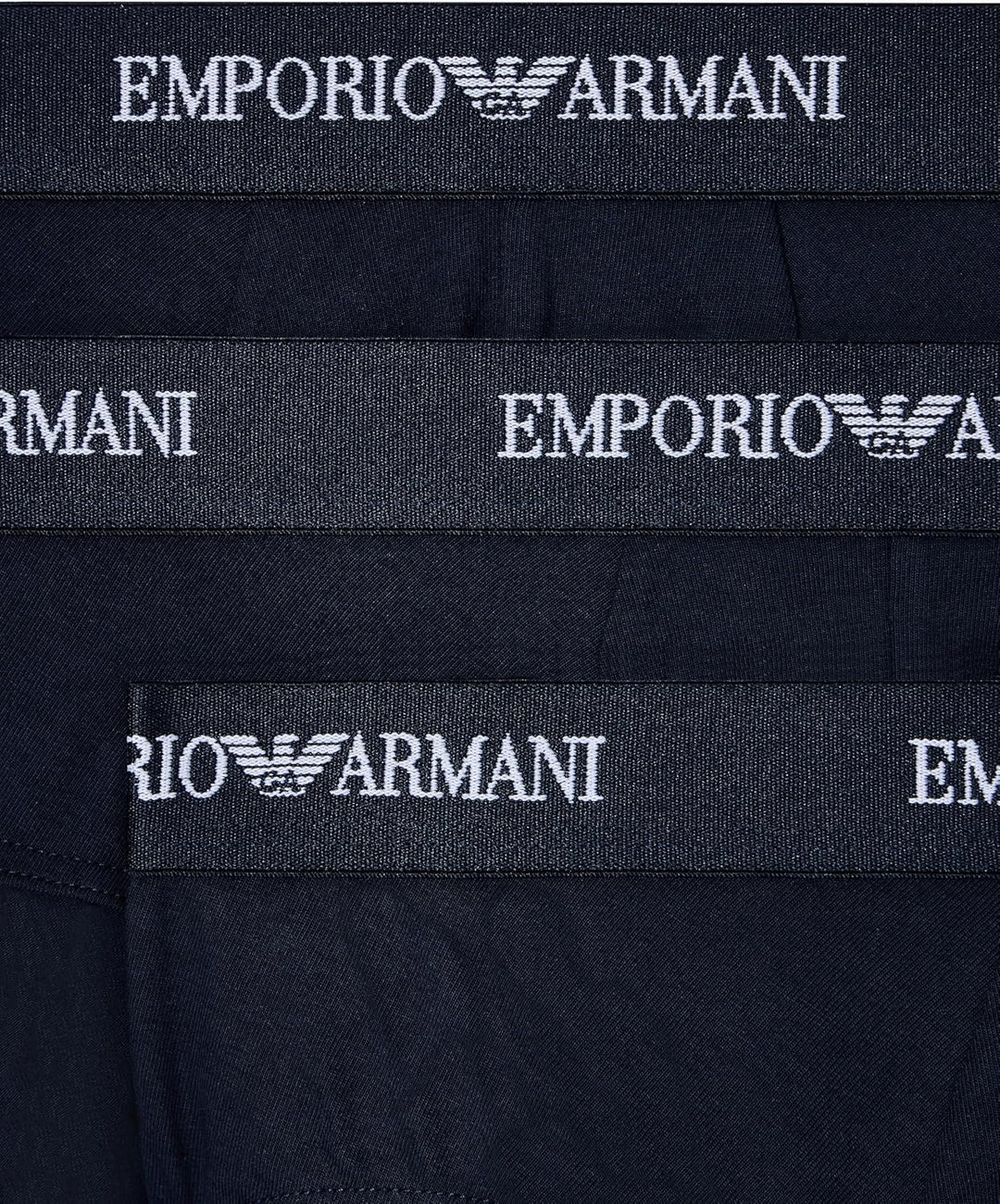 Emporio Armani Herren Bold Monogram 3-Pack Brief Slip S Armani Blue/Armani Blue/Armani Blue, S Arman