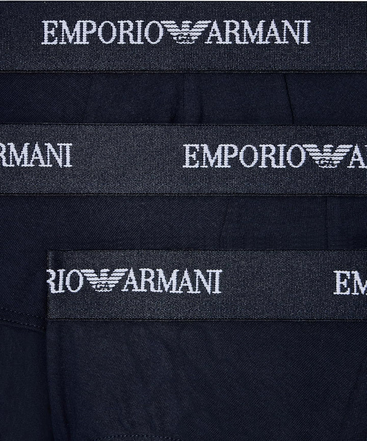 Emporio Armani Herren Bold Monogram 3-Pack Brief Slip S Armani Blue/Armani Blue/Armani Blue, S Arman