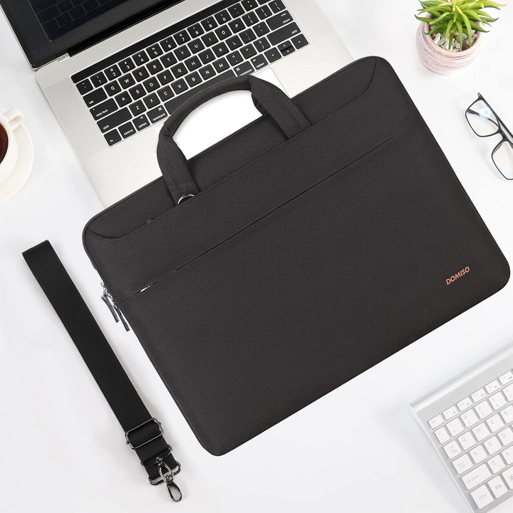 DOMISO 14 Zoll Wasserdicht Laptop Tasche Aktentasche Schultertasche Notebooktasche für 14" Lenovo Id