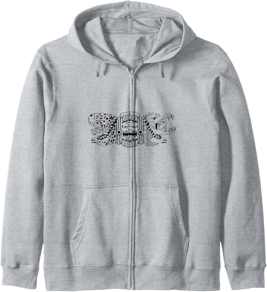 Aztec Jaguar Aztec Krokodil Maya Kapuzenjacke
