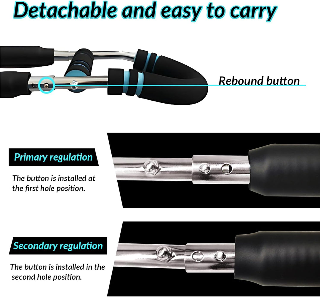 Haokelai Twister Armtrainer, U-förmiger Twister-Armtrainer, Verstellbarer Brust-Expander, Oberschenk