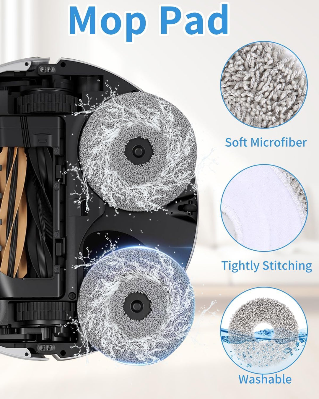 Zubehörset für Dreame X50 Ultra Complete//L50 Pro Ultra/X50 Master Saugroboter, 2 Hauptbürste, 4 Fil