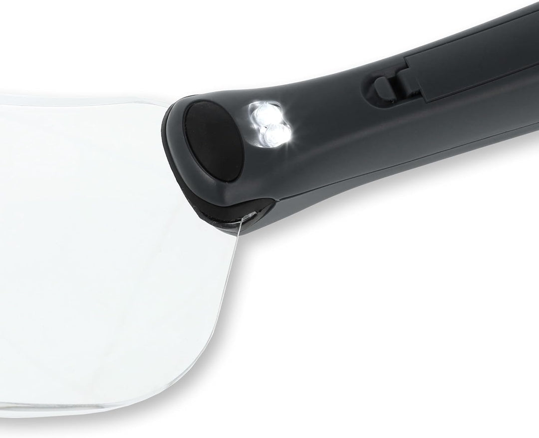 Carson Lighted RimFree 2x Handlupe mit LED, ergonomischem Griff und Linse im Rechteckformat (RM-77)