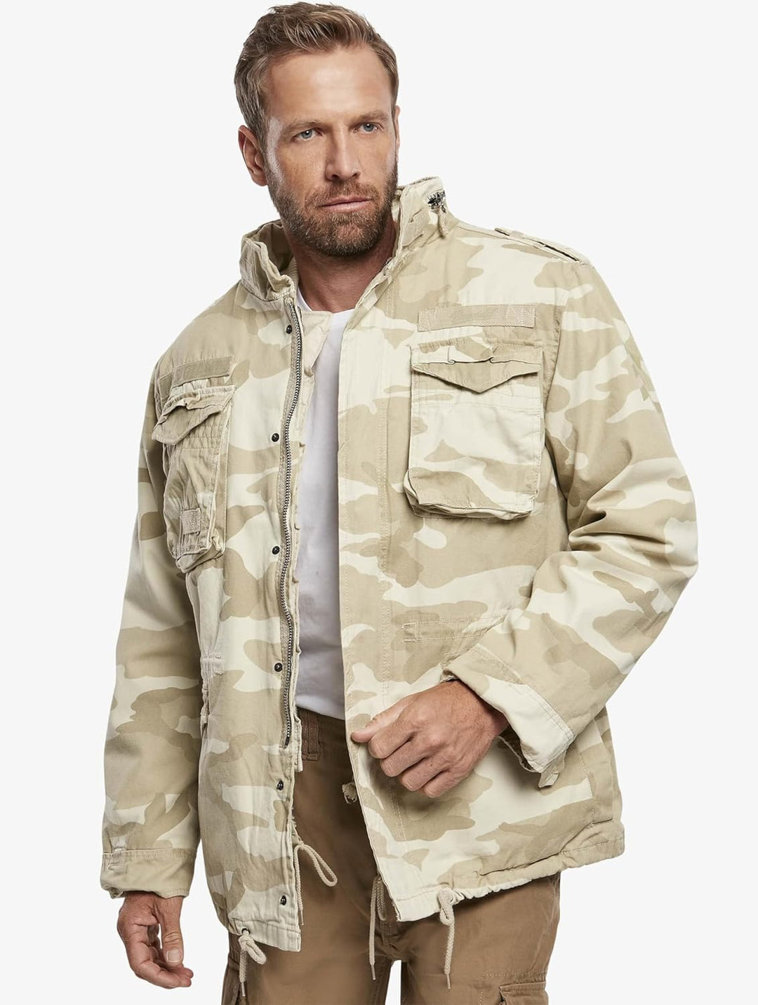 Brandit M65 Giant Herren Jacke Parka Winterjacke L Mehrfarbig (Sandstorm), L Mehrfarbig (Sandstorm)