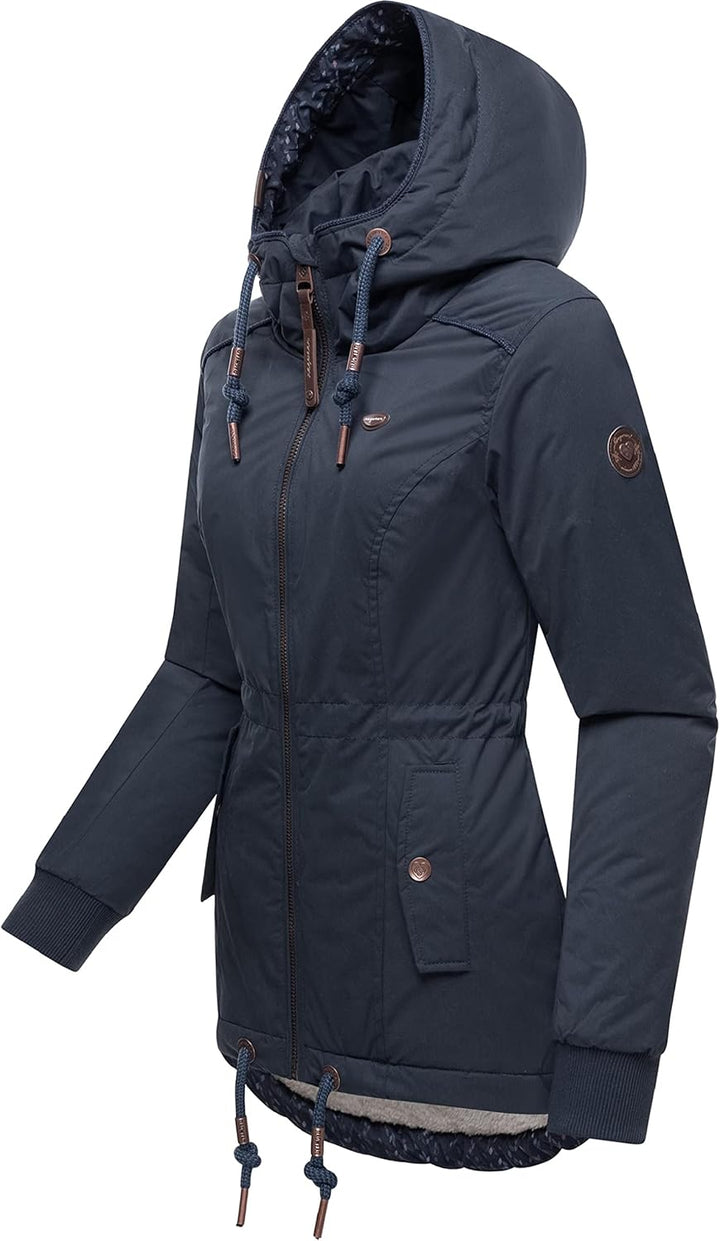 Ragwear Damen Winterjacke Outdoorjacke mit Kapuze YM-Danka XS-6XL S Navy022, S Navy022