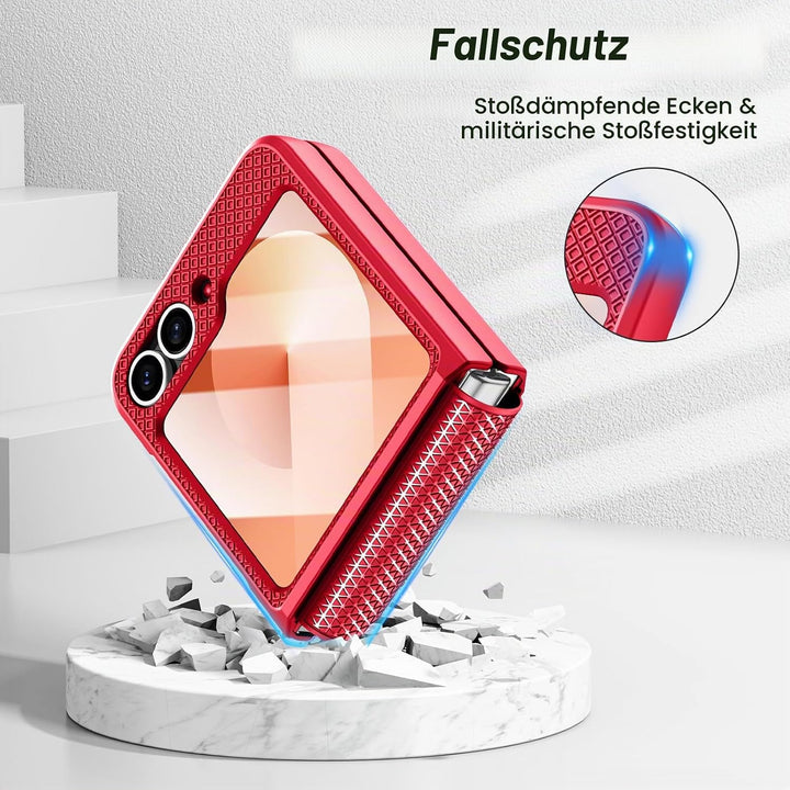 Doeshine für Samsung Galaxy Flip 6/Z Flip 7 FE Hülle [Not for Flip 7] mit Scharnierschutz &amp; Displays
