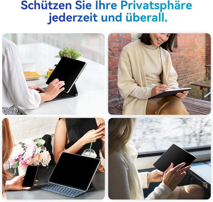 Magnetischer Blickschutzfilter Kompatibel Mit iPad Pro 12.9 Zoll (2022 M2/2021/2020/2018), Abnehmbar