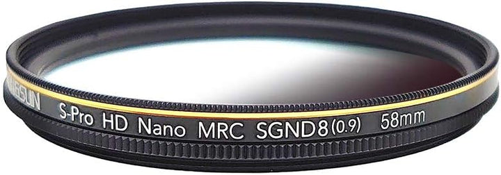 JONGSUN 58mm ND Filter, Grauer Verlaufsfilter Neutraldichtefilter, 18-Schichten Mehrfachbeschichtung
