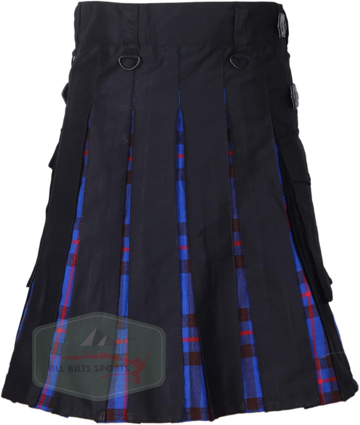 Hybird Utility-Kilts mit Lederriemen für Herren, 30 Elliot Modern