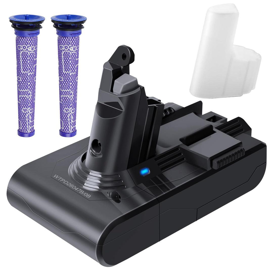 Waitley V6 Akku, 6000mAh Ersatzakku für Dyson V6 DC62 DC59 DC61 DC58 DC72 DC74 SV03 SV04 SV05 SV06 S