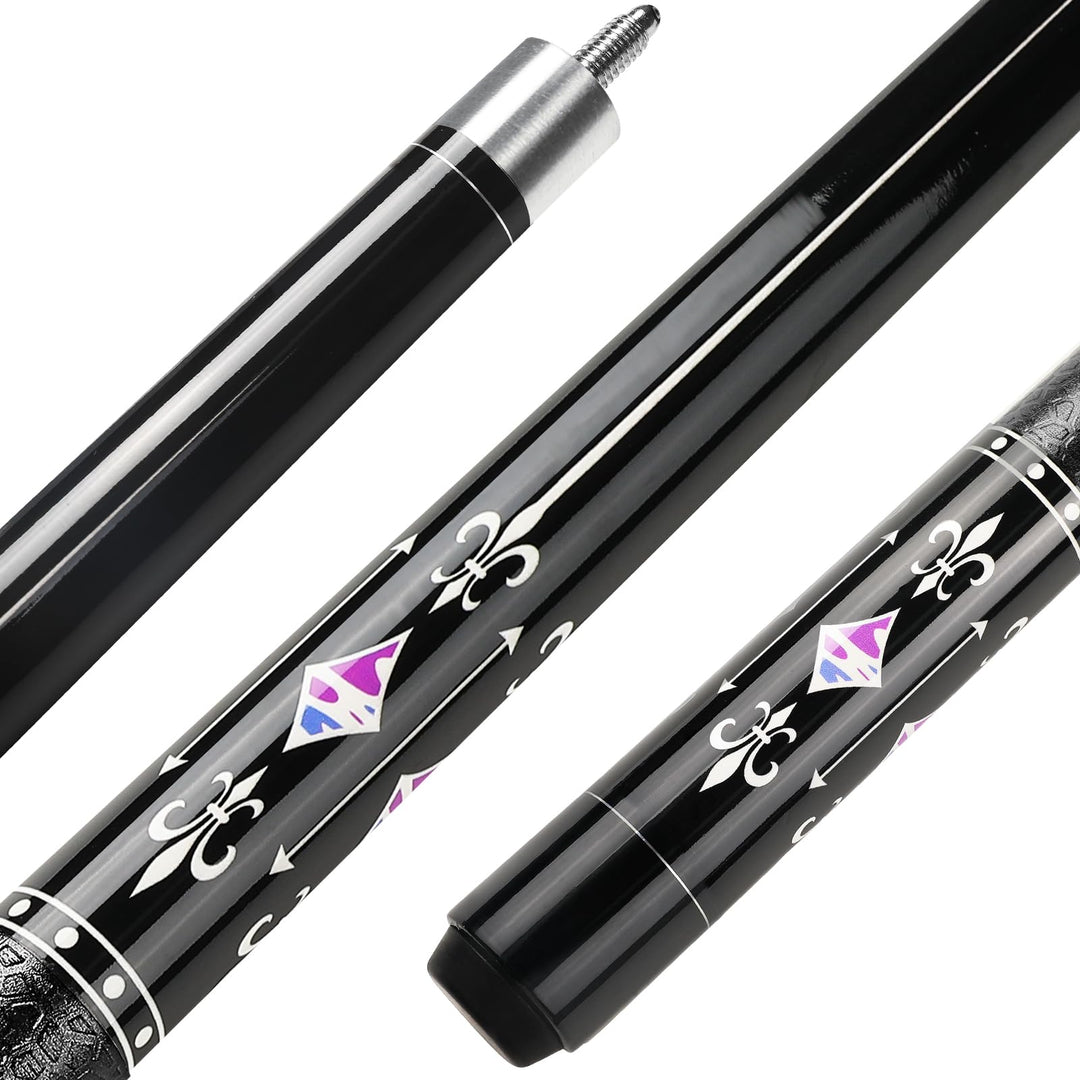 Billard Queue 18 19 20 21 oz, 58" Pool Queue Sticks 13mm Spitzen für Professionelle Billardspieler,