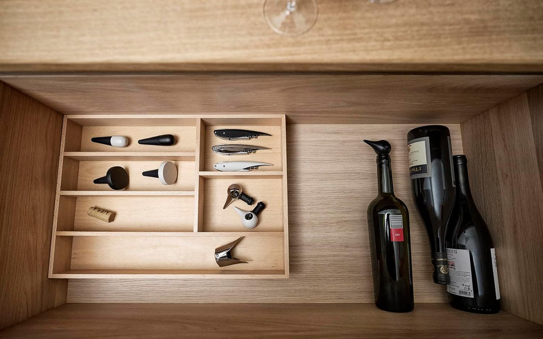 Zone Denmark Rocks Feather Corkscrew Colour: Zone Warm Grey 12,8 x 1,8 x 2,1 cm Warm Grey, 12,8 x 1,