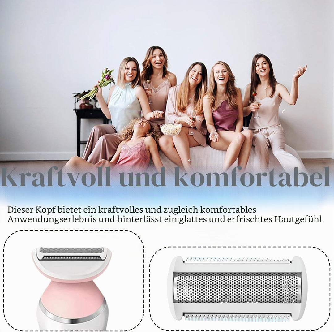 Ersatz-Rasierkopf mit einer Klinge, Edelstahl-Ersatzkopf für elektrischen Rasierer für Nass- und Tro