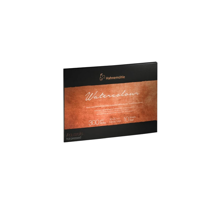 Watercolour Block satiniert 300g/m² 30 x 40 cm - 10 Blatt …Echt Bütten