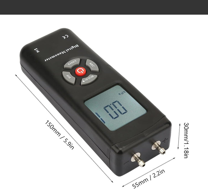 Differenzdruck Messgerät Grosses LCD Digital Manometer TL100 Handheld Multifunktionales Differenzdru