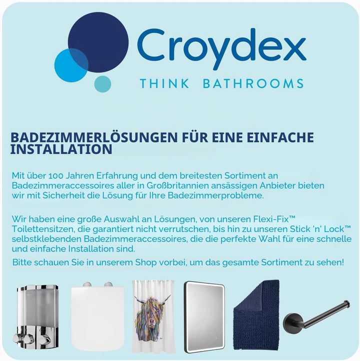 Croydex Massivholz-Toilettensitz, Pinie Antik