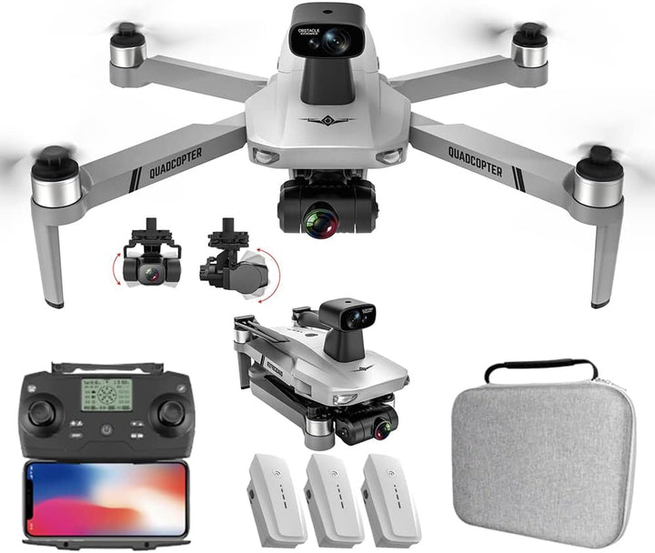 X-Verse KF102 MAX Drohne mit Kameras 4K, 360° Laser Hindernisvermeidung, 2 Achsen Gimbal, 5G FPV Fal