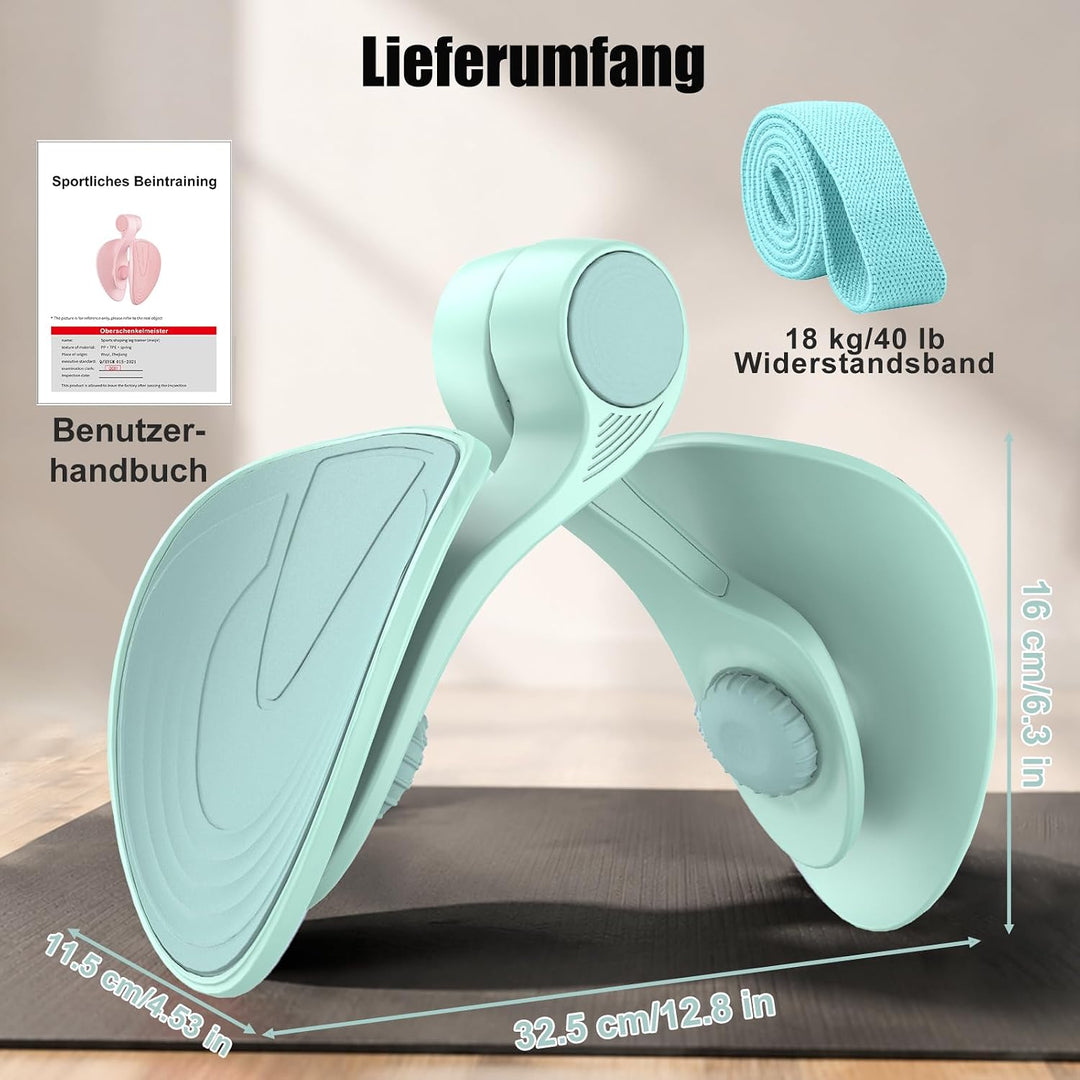 Oberschenkeltrainer 35lb Beckenboden Trainer Damen für Frau Beinpresse Po Trainer für Zuhause MäNner