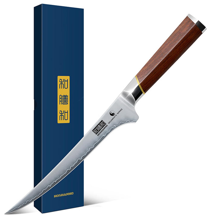 HOSHANHO Filetiermesser 7 Zoll, professionelles Ausbeinmesser aus japanischem Superstahl zum Schneid