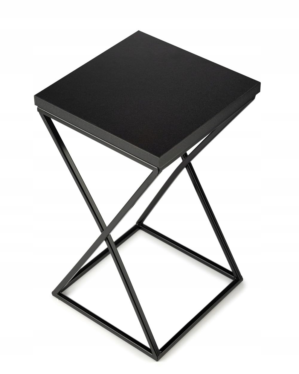 Pflanzenständer Metall 40 cm Hoch - Stabiler und Fester Blumenhocker mit Schwarz MDF-Platte auf Robu